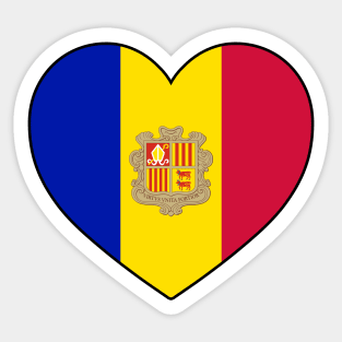 Heart - Andorra _039 Sticker